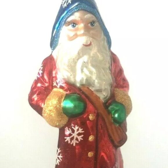 NEW! Authentic Christopher Radko Stylish SANTA MAGICIAN MAG Rare Glass Ornament - Picture 9 of 9